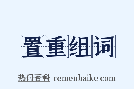 置重组词是什么意思的图片